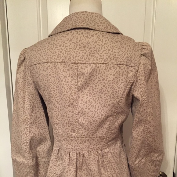 MARC By MARC JACOBS JACKET COAT BLAZER lapel Fitted tan floral print Size 6 - Picture 15 of 16